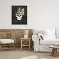 thumbnail image 2 of Stupell Industries Trick Or Treat Skeleton Skull Black Framed Floater Canvas Wall Art design by Nicole Tamarin, 21 x 17, 2 of 9