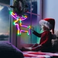 thumbnail image 5 of DONGPAI Deer Neon Sign LED Neon Night Light, USB or Battery Powered Room Decor Lamp Wall Decor for Christmas, Wedding, Kids' Room, Home Decoration, 5 of 6