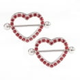 thumbnail image 3 of Paved Heart Nipple Shield with Cz Jewels Black, Gold, Rose Gold and Steel Colors, 3 of 8