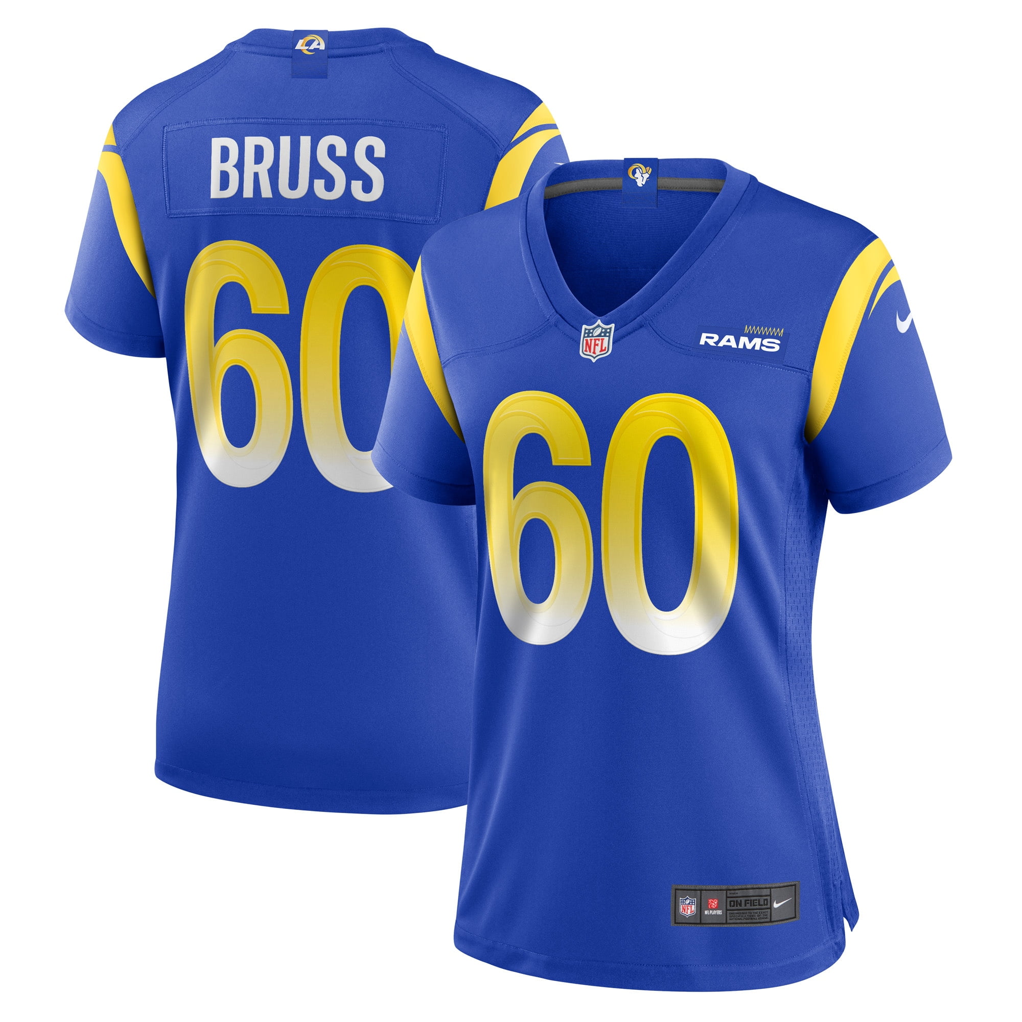 Women\'s Nike Logan Bruss Royal Los Angeles Rams Game Player Jersey ...