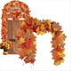 thumbnail image 4 of Guirnaldas de Acción de Gracias 2 Piezas Guirnalda de Otoño Artificial Hojas de Arce Guirnalda de Otoño Decorativa de 5.8 Pies para de Puerta de Chimenea, 4 of 5
