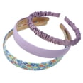 thumbnail image 1 of Juego de diademas de moda de 3 piezas, diademas de diferentes diseños, diademas de flores, diademas de color sólido, accesorios para el cabello para la boda de la fiesta de Gril, 1 of 7