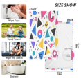 thumbnail image 6 of Yayeee 100% Cotton Hand Towels for Bathroom 16" x 28" Soft Absorbent Kitchen Towel, Yellow Retro Shapes, 6 of 7