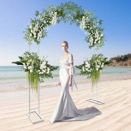 Elegant 7.87ft A-Shape Wedding Arch Stand with Sturdy Base for Celebrations