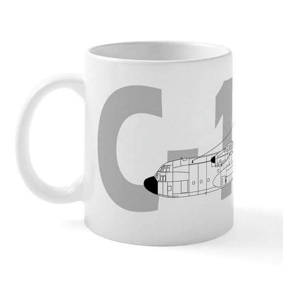 CafePress - C 130 Mug - 11 oz Ceramic Mug - Novelty Coffee Tea Cup