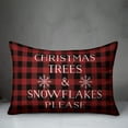 thumbnail image 3 of Creative Products Christmas Trees Snowflakes Please 14x20 Spun Poly Pillow, 3 of 3