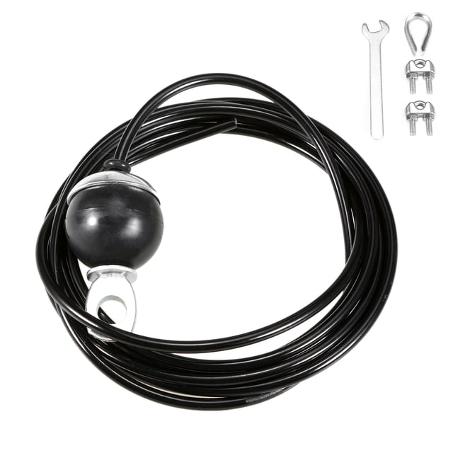 Graflsoa Adjustable 5MM Steel Wire Rope for Home Gym Equipment, 3.0M Length, Stainless Steel with PU Coating, Max Load 100kg