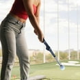 thumbnail image 6 of DimyFew Golf Swing Trainer Aid Golf Practice Nonslip Training Aid Telescopic Warm up Rod Black Left Hand, 6 of 9
