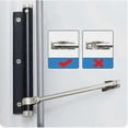 thumbnail image 3 of Spring Door Closer Aluminum Alloy Door Closers Adjustable Surface Mounted Automatic Closing Device 45kg (1 Piece), 3 of 5