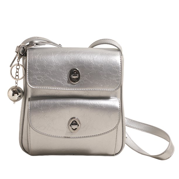 Bolso Mano Bandolera Mujer Cuero Encerado Con Aceite Bolsos Tipo Cartera Doble Bolsillo