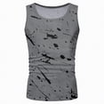 thumbnail image 4 of HCNTES Men's Dri-Power Cotton Blend Sleeveless Muscle Shirts, Moisture Wicking Odor Protection UPF 30+(Grey,XXXL), 4 of 5