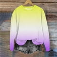 thumbnail image 4 of Girls & Boys Fleece Lined Sweatshirts Long Sleeve Crewneck Tops Size 1-12 Tweens Pullover Trendy Gradient Printed Warm Workout Sweatshirt Shirts, 4 of 7
