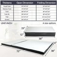 thumbnail image 4 of YRLLENSDAN,4 Inch,Tri Folding Mattress,Portable Mattress,Twin Mattress for Kids,Twin Mattress In a Box,with Washable Cover,Suitable for Camping,White, 4 of 7