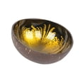 thumbnail image 2 of Contenedor de llaves, cuenco redondo de almacenamiento con incrustaciones de perlas de cáscara de coco, cuenco decorativo de coco para dulces, nueces, oro, 2 of 8