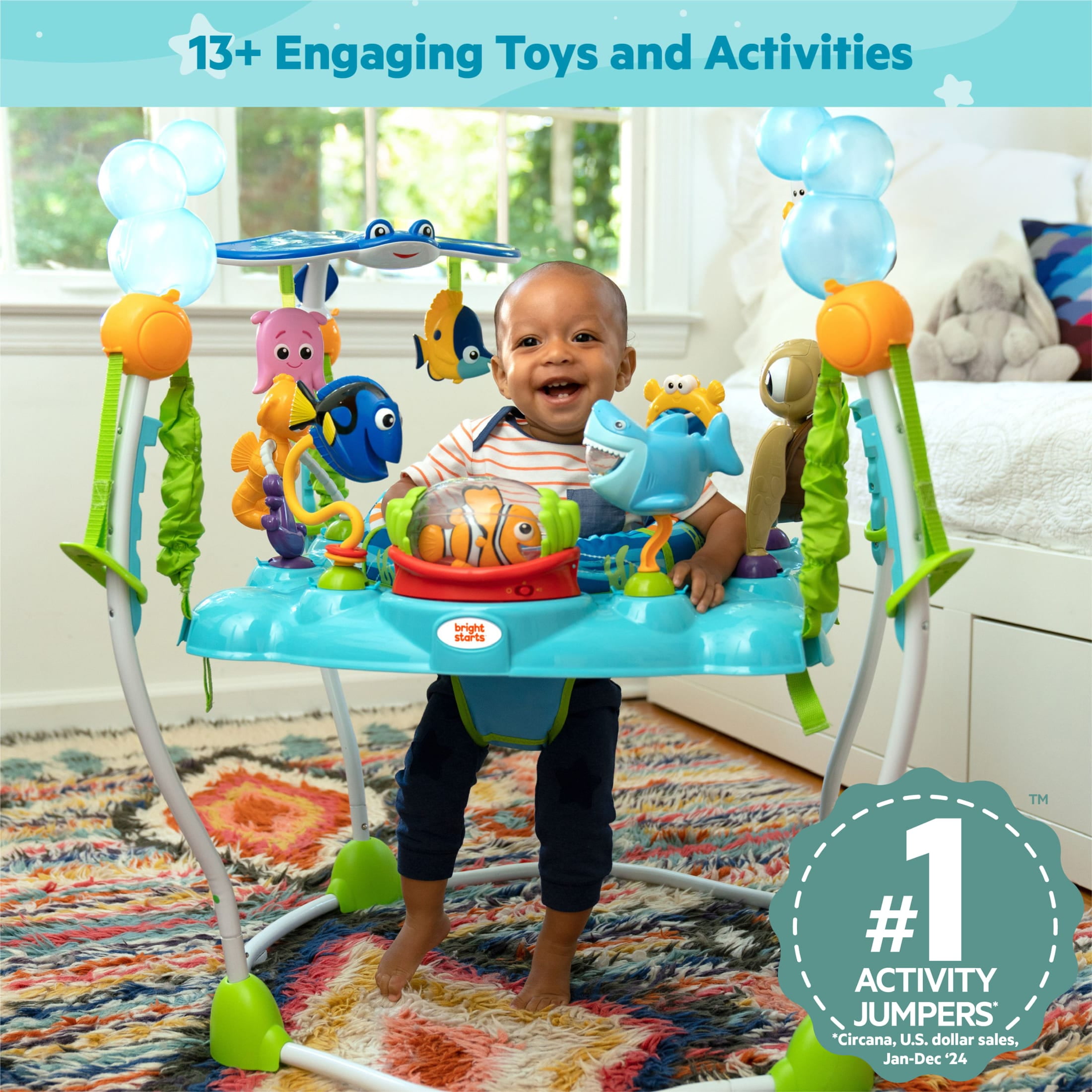 Bright Starts Disney Baby Finding Nemo Adjustable Baby Activity Center Jumper