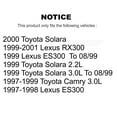 thumbnail image 2 of SIM Front Rear Semi-Metallic Brake Pads Kit for Car Toyota Camry Lexus RX300 Solara ES300 KSM-100306, 2 of 8
