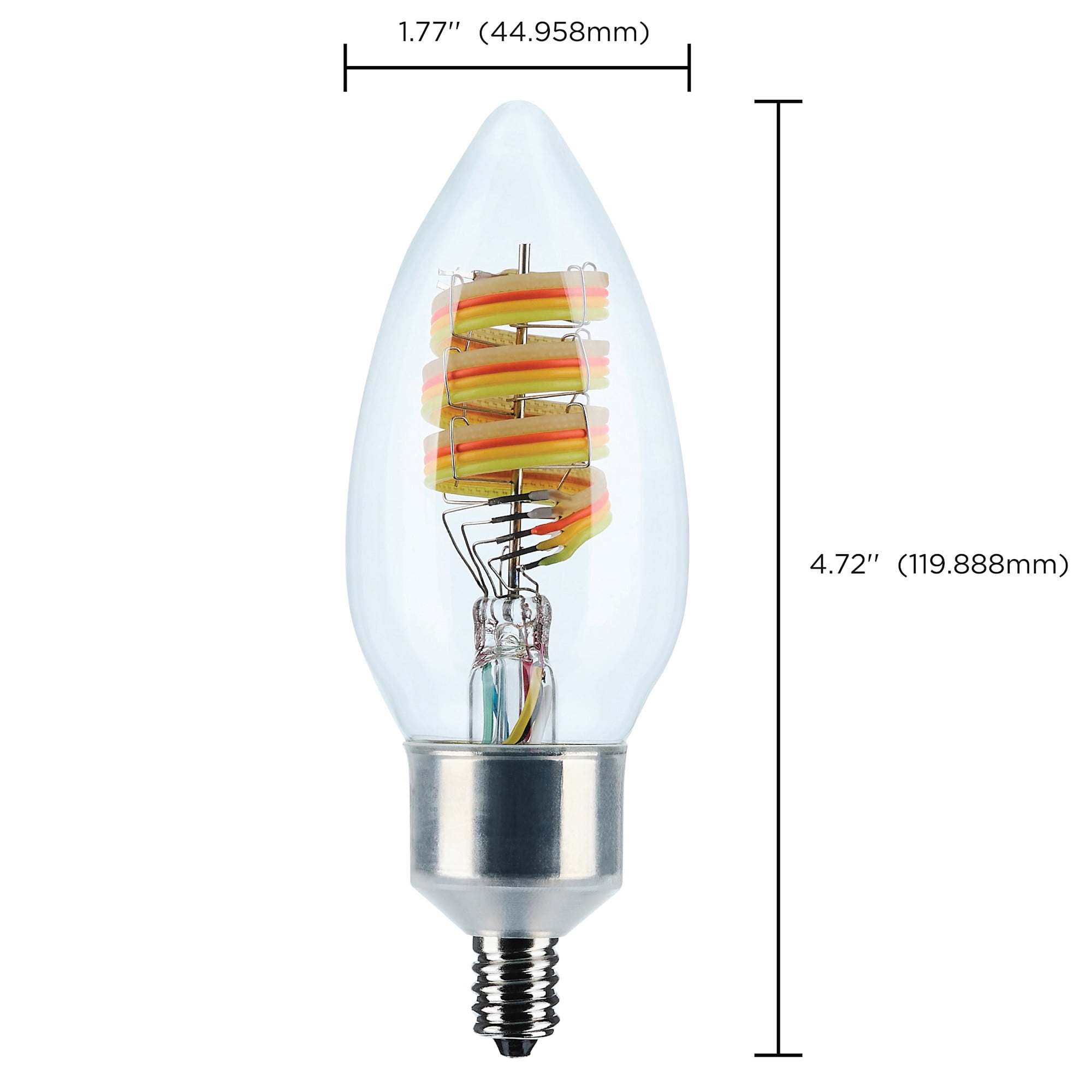 Satco Lighting S11242 Starfish 4 Watt Dimmable B11 Candelabra (E12) Led Smart Bulb- 300