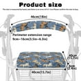 thumbnail image 6 of Jiueut Horse Print Medical Products Rollator Walker Seat & Back Cover for Seniors 2 Piece Easy to Install Walker Seat Cover for Men Drive Rollator Walker Seat Cushions, 6 of 7