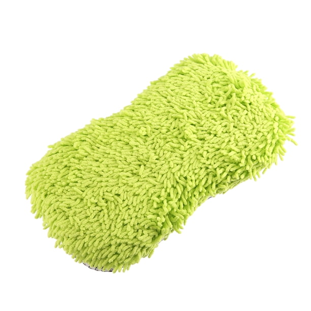 Microfibra 22cm Limpieza Esponja Doble Lado Suciedad Lavado Herramienta Verde