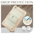 thumbnail image 7 of Dteck Built-in Screen Protector Case for iPad Air 11 inch 2025/2024 ,Heavy Duty Silicone Case Foldable Stand Cover Built-in Pencil Holder with Shoulder Strap for iPad Air 11-in. M3/M2,Rosegold, 7 of 7