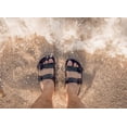 thumbnail image 6 of Ccilu Horizon Check Women Casual Beach Slide Comfortable Sandals with Adjustable Buckle Straps, 6 of 7