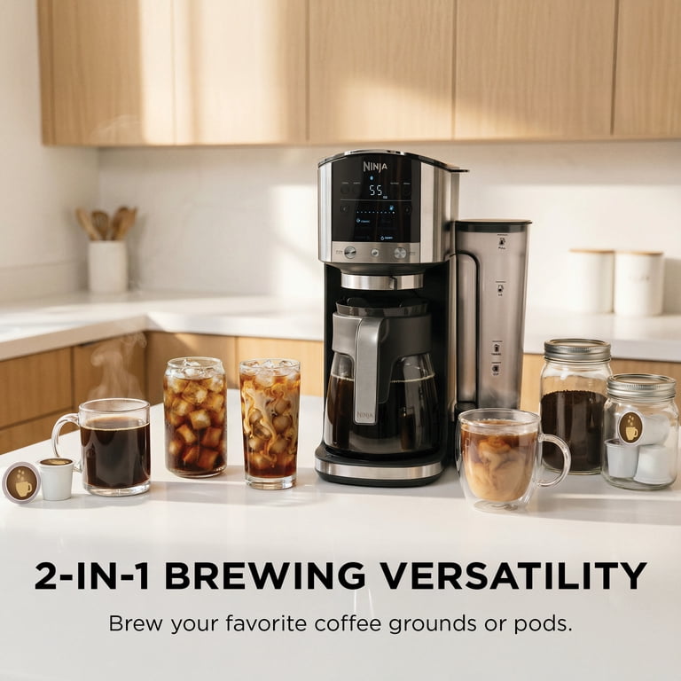 Ninja, DualBrew 12-Cup Drip Coffee Maker, GP161, Stainless Steel