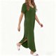 thumbnail image 4 of Vestido Corto para las Mujeres de Verano Color Sólido Cuello en V Vestido de Bolsillo de Manga Corta, Vestido de Verano Casual de las Mujeres para las Salidas de Primavera, 4 of 7
