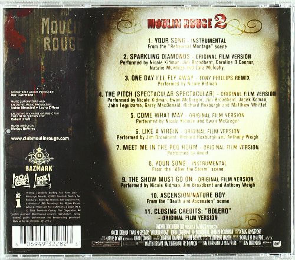 Moulin Rouge 2 Soundtrack (CD) - Walmart.com