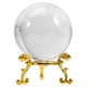 thumbnail image 1 of 1 Set of Crystal Ball Sphere with Stand Desktop Decorative Clover Crystal Ball Home Decor, 1 of 3