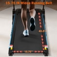 thumbnail image 5 of 3.0 HP Incline Treadmill for Running & Walking, Treadmills For Home 350 lbs Weight Capacity Hydraulic System Auto-Folding Treadmill with Type C & USB Charge For Android, 10MPH, Bluetooth Speaker, 5 of 10