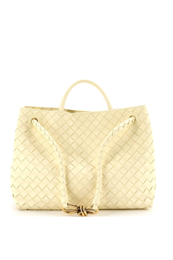Pre-Owned Andiamo Top Handle Bag Intrecciato Nappa Medium By Rebag