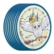 Wizarding World Party Pack: 24 Cake Plates & Dino Sticker Sheet - Magical Harry Potter Themed Supplies for Birthdays, Events, & Celebrations