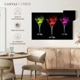thumbnail image 4 of Elephant Stock Flashy Martinis Wall Art - Horizontal Canvas Wall Art - Living Room Wall Decor - Food And Drink Canvas - Black And Red Decor - 36" x 24", 4 of 4