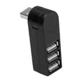 thumbnail image 4 of Concentrador USB 2.0 Shamjiam 3 Puertos 270 Grados Giratorio Compacto Negro, 4 of 8