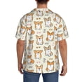 thumbnail image 5 of Disketp Men's Hawaiian Cartoon Corgi Print Shirts Button Down Holiday Beach Shirts-X-Large, 5 of 7