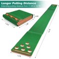 thumbnail image 4 of Luricaa Golf Putting Mat, Extendable Practice Golf Pong-Game Set with 4 connectable Putting Pads,Includes 8pcs Golf Balls and Portable Bag for Indoor Outdoor Party Game Use, 4 of 7