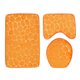 thumbnail image 1 of Juego de Alfombrillas de Baño de 3 Piezas, Cubierta de Tapa de Inodoro, Alfombra de , Patrón de Guijarros Antideslizantes naranja Sunnimix Alfombrilla de baño Alfombrilla de baño, 1 of 7