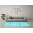 thumbnail image 3 of Ahgly Company Indoor Square Solid Light Blue Modern Area Rugs, 8' Square, 3 of 4