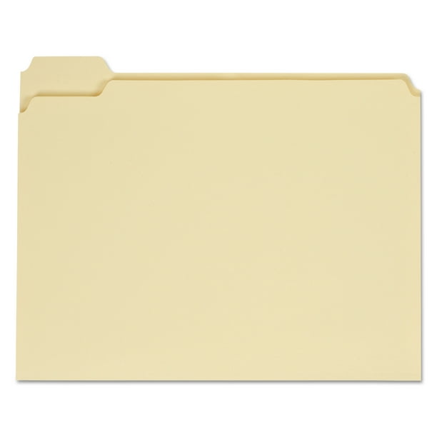 Universal File Folders, 1/5 Cut Assorted, OnePly Top Tab, Letter