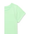 thumbnail image 3 of Garanimals Toddler Girl Short Sleeve Solid T-Shirt, Sizes 18M-5T, 3 of 3