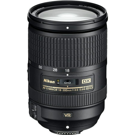 Nikon AF-S DX NIKKOR 18-300mm f/3.5-5.6G ED Vibration Reduction Zoom Lens with Auto Focus for Nikon DSLR (Best Nikkor Telephoto Lens)