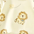 thumbnail image 6 of Emitonse Baby Toddler Girls 2 Piece Outfits Organic Soft 2 Piece Baby Pajama Set Girls Long Sleeve Light Yellow,Size 6-12 Months, 6 of 6