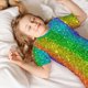 thumbnail image 5 of Balery Glitter Rainbow Conjunto de Pijama Infantil de Manga Corta con Estampado – Ropa de Dormir de Algodón Suave-Small, 5 of 6