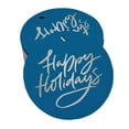 thumbnail image 1 of Inkdotpot Silver Foil Paper Hang Tag Happy Holiday Favor Tag 50 Piece, 1 of 1