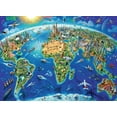 thumbnail image 2 of Ravensburger World Landmarks Map Jigsaw Puzzle, 2 of 2