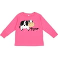 thumbnail image 3 of Inktastic Moo Says the Cow Boys or Girls Long Sleeve Toddler T-Shirt, 3 of 5