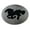 HORSE RUNNING BLACK EMBOSSED ANTIQUED OVAL, variant on Running Horse Belt Buckle Western Rodeo Fashion Accessory Gold Silver Two-Tone