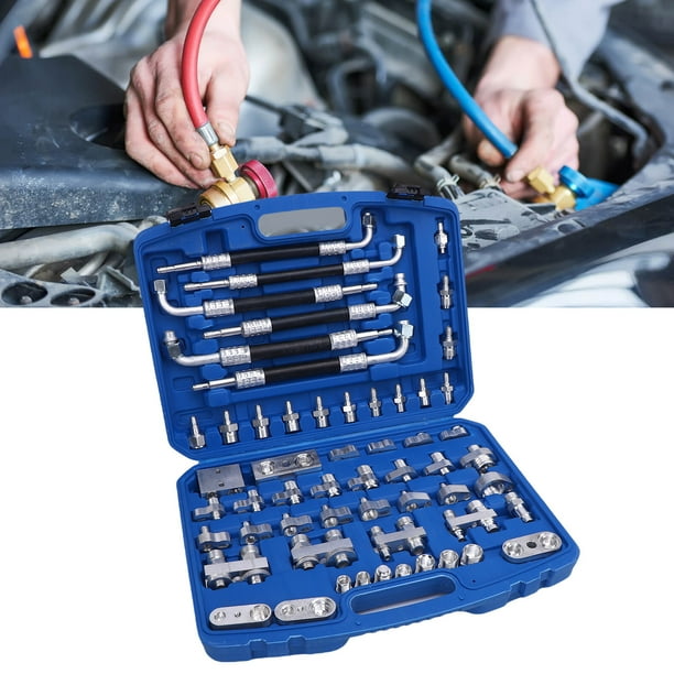 Tapón De Prueba De Fugas De Aire Acondicionado, Kit De Prueba De Fugas De Aire Acondicionado Automotriz Amplia Compatibilidad Profesional Latón Eficiente Antioxidante Para
