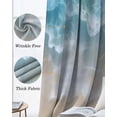 thumbnail image 3 of Blue Coastal Beach Blackout Curtains for Bedroom Living Room Darkening Curtains 63 Inches Long Summer Ocean Nautical Seaside Window Curtain 2 Panels Set Window Treatment Grommet Drapes 52"x63", 3 of 9