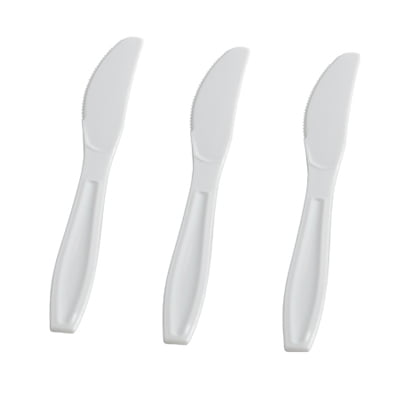Good Quality CATERING PLASTIC Knives pack of 1000 white 